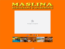 Tablet Screenshot of maslinacrikvenica.net